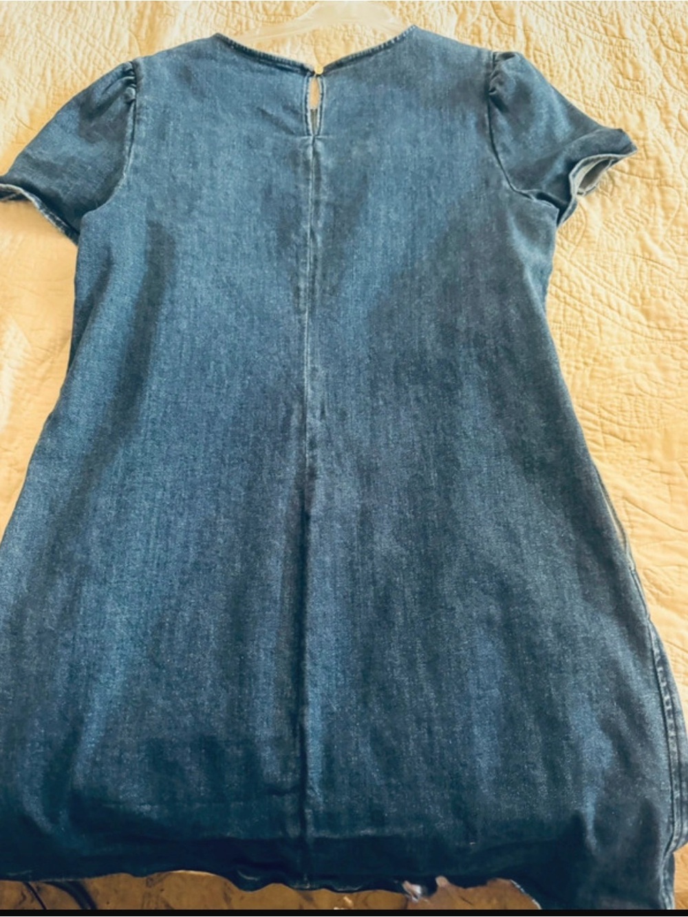 Draper James Dark Blue Denim Mini Dress